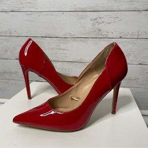 Steve Madden Zary Red Patent Pump